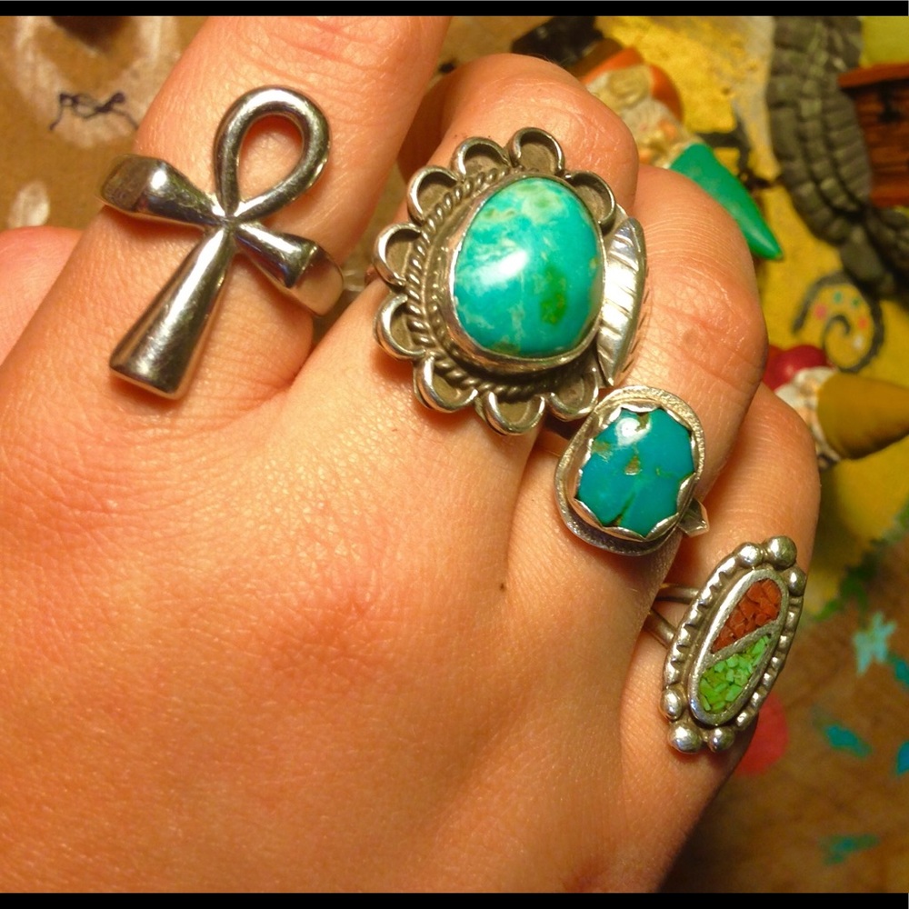 Size 9 Ankh ring
